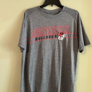 Hanes Gray Georgia Bulldogs T-Shirt